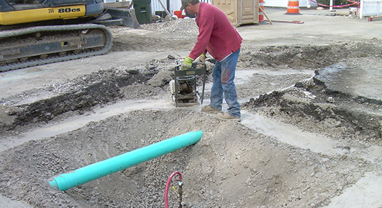 Watermain Crossing Vermilion River