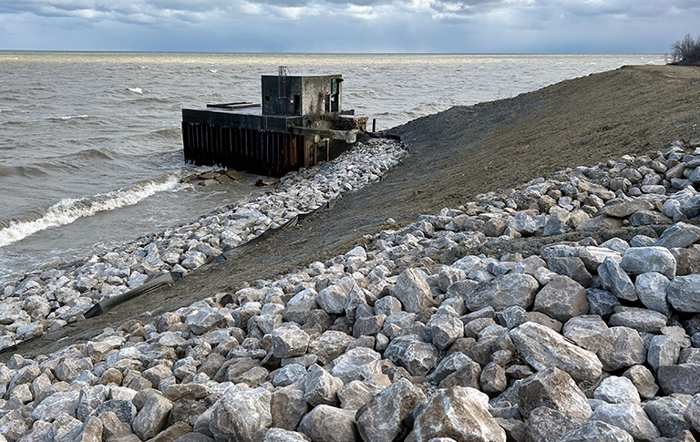 Lake County Dept. of Utilities Bacon Road Water Treatment Facility Revetment