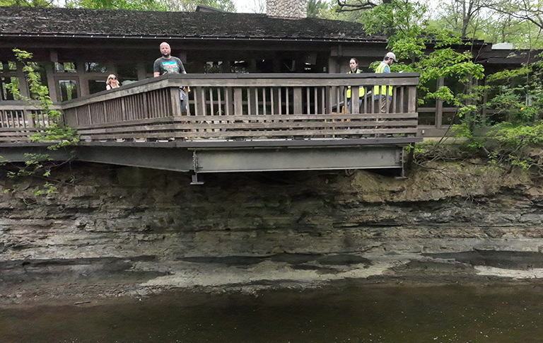 Cleveland Metroparks Rocky River Nature Center Erosion